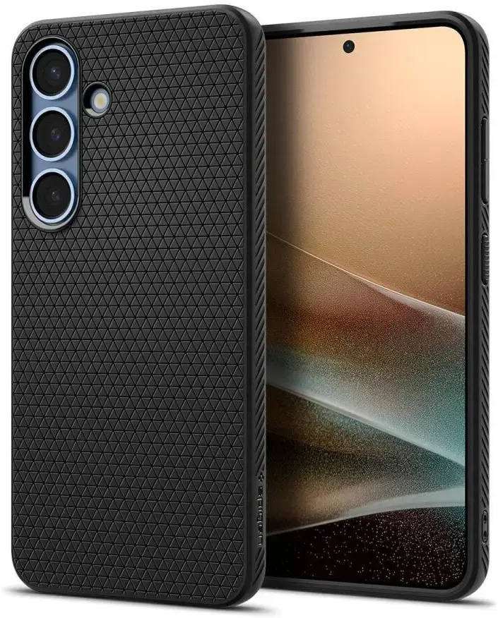 Spigen Liquid Air Samsung Galaxy S25 Plus Hoesje Back Cover Matte Zwart afbeelding 1
