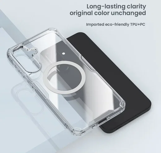 Nillkin Nature Pro Samsung Galaxy A56 Hoesje MagSafe / Qi2 Back Cover Wit afbeelding 4