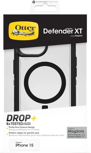 OtterBox Defender XT MagSafe iPhone 17e/16e/15/14/13 Hoesje Back Cover Zwart afbeelding 4