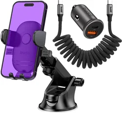 Buddi Way Universele Telefoonhouder Auto met Oplader voor Dashboard/Raam afbeelding