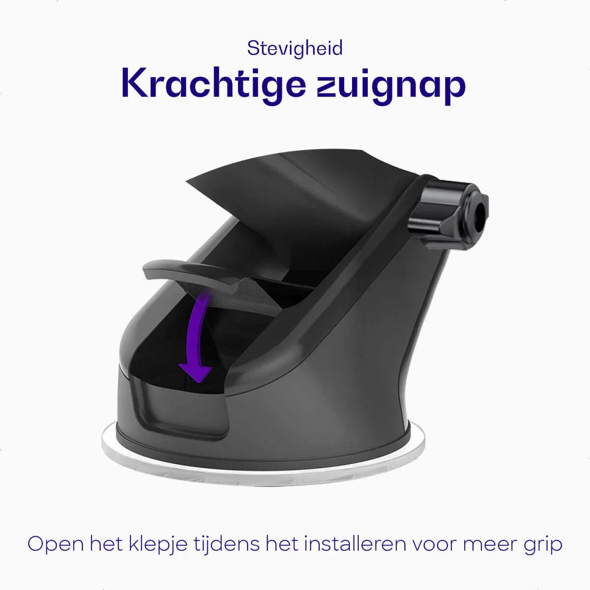 Buddi Way Universele Telefoonhouder Auto met Oplader voor Dashboard/Raam afbeelding 14