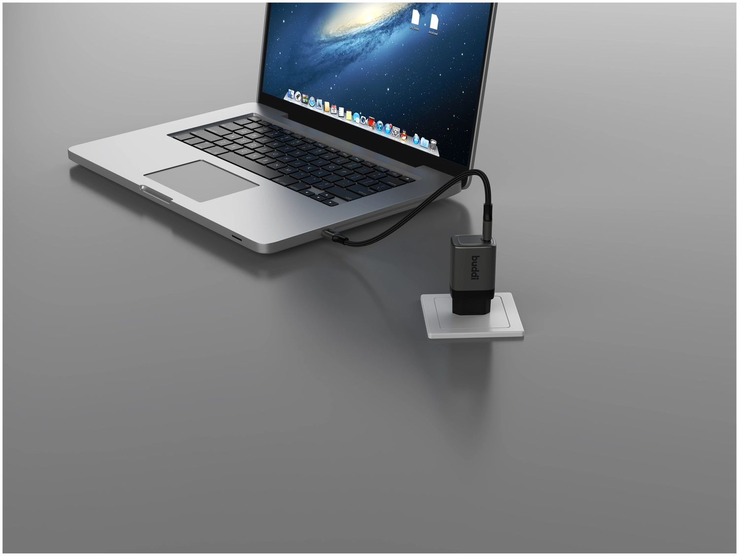 Buddi Power 45W Power Adapter Fast Charge USB-C Snellader Grijs afbeelding 14