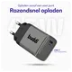 Buddi Power 45W Power Adapter Fast Charge USB-C Snellader Grijs afbeelding 3