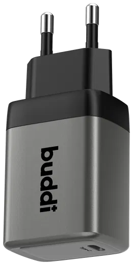 Buddi Power 45W Power Adapter Fast Charge USB-C Snellader Grijs afbeelding 11