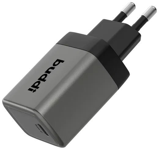 Buddi Power 45W Power Adapter Fast Charge USB-C Snellader Grijs afbeelding 10