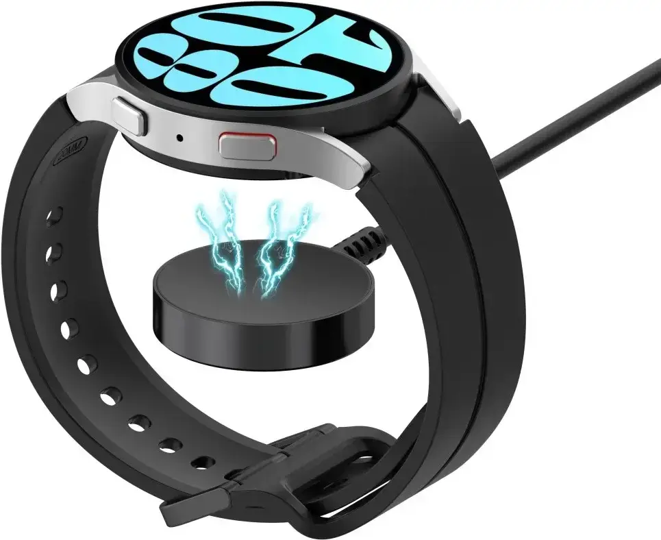Samsung Galaxy Watch 4/5/6 Oplaadset - Draadloos + 25W Adapter - Zwart afbeelding 6