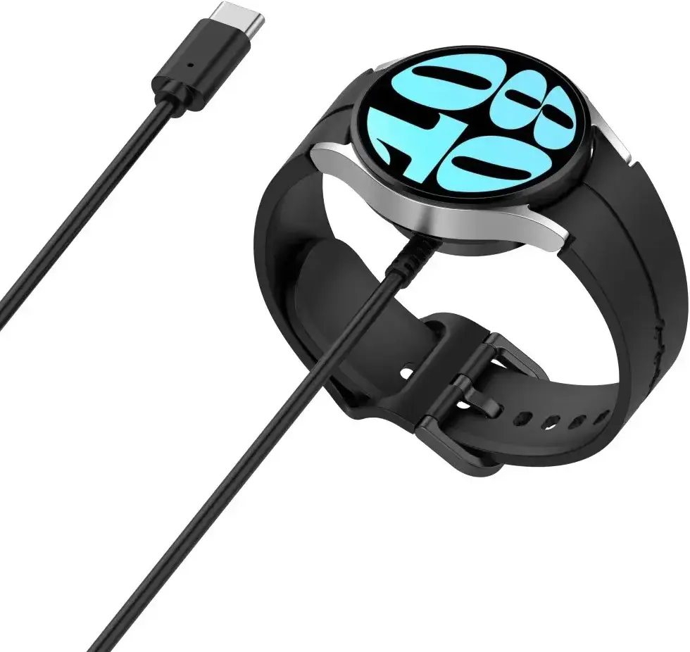 Samsung Galaxy Watch 4/5/6 Oplaadset - Draadloos + 25W Adapter - Zwart afbeelding 8
