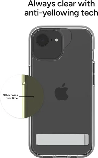 ZAGG Crystal Palace Snap Kickstand iPhone 17e/16e/15/14/13 Hoesje Transparant afbeelding 2