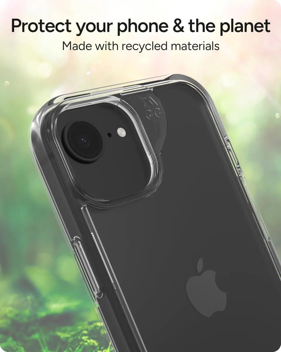 ZAGG Crystal Palace Snap Kickstand iPhone 17e/16e/15/14/13 Hoesje Transparant afbeelding 3