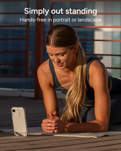 ZAGG Crystal Palace Snap Kickstand iPhone 17e/16e/15/14/13 Hoesje Transparant afbeelding 7