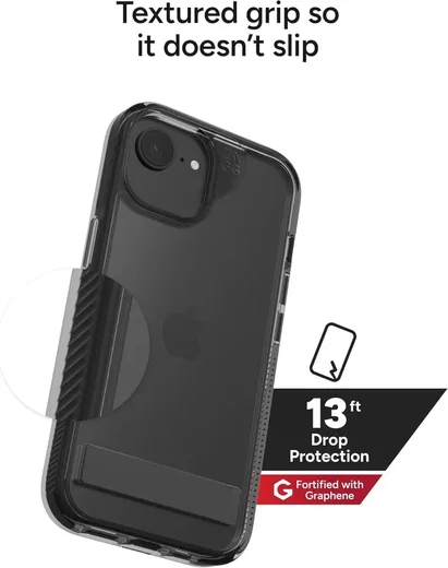 ZAGG Santa Cruz Snap iPhone 17e/16e/15/14/ Hoesje met Kickstand Zwart afbeelding 6
