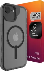 ZAGG Santa Cruz Snap iPhone 16e/15/14/13 Hoesje MagSafe Back Cover Zwart afbeelding