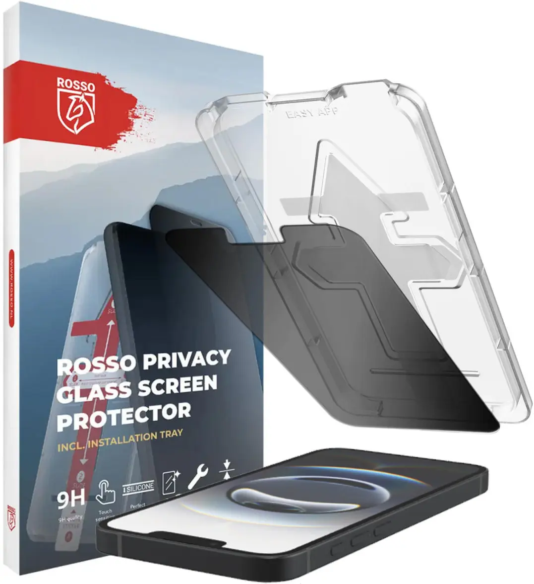 Rosso Apple iPhone 17e / 16e Privacy Glass met Installatietray afbeelding 1