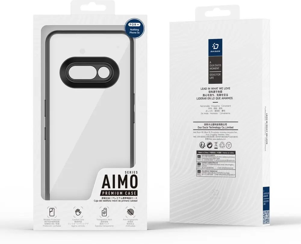 Dux Ducis Aimo Nothing Phone (3a) Hoesje Back Cover Zwart afbeelding 6