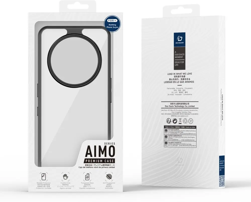 Dux Ducis Aimo Nothing Phone (3a) Pro Hoesje Back Cover Zwart afbeelding 6