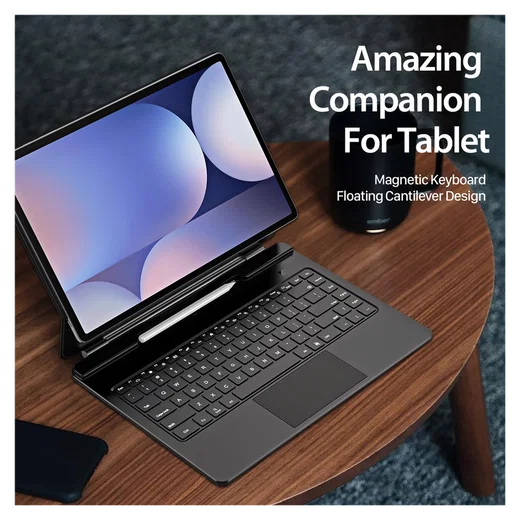 Dux Ducis Samsung Galaxy Tab S10/S9/S8 Ultra Hoes Bluetooth Toetsenbord Zwart afbeelding 10