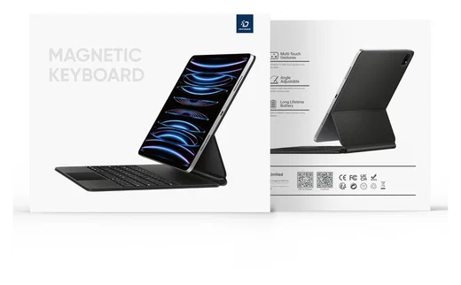 Dux Ducis Samsung Galaxy Tab S10/S9/S8 Ultra Hoes Bluetooth Toetsenbord Zwart afbeelding 14