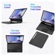 Dux Ducis Samsung Galaxy Tab S10/S9/S8 Ultra Hoes Bluetooth Toetsenbord Zwart afbeelding 3
