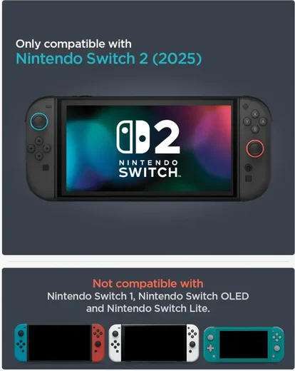 Spigen Rugged Armor Nintendo Switch 2 Hoes met Draagriem Zwart afbeelding 7