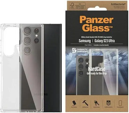 PanzerGlass HardCase Samsung Galaxy S23 Ultra Hoesje Back Cover Transparant afbeelding 6