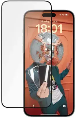 PanzerGlass Ceramic Ultra-Wide Fit iPhone 15 Plus Screen Protector afbeelding 2