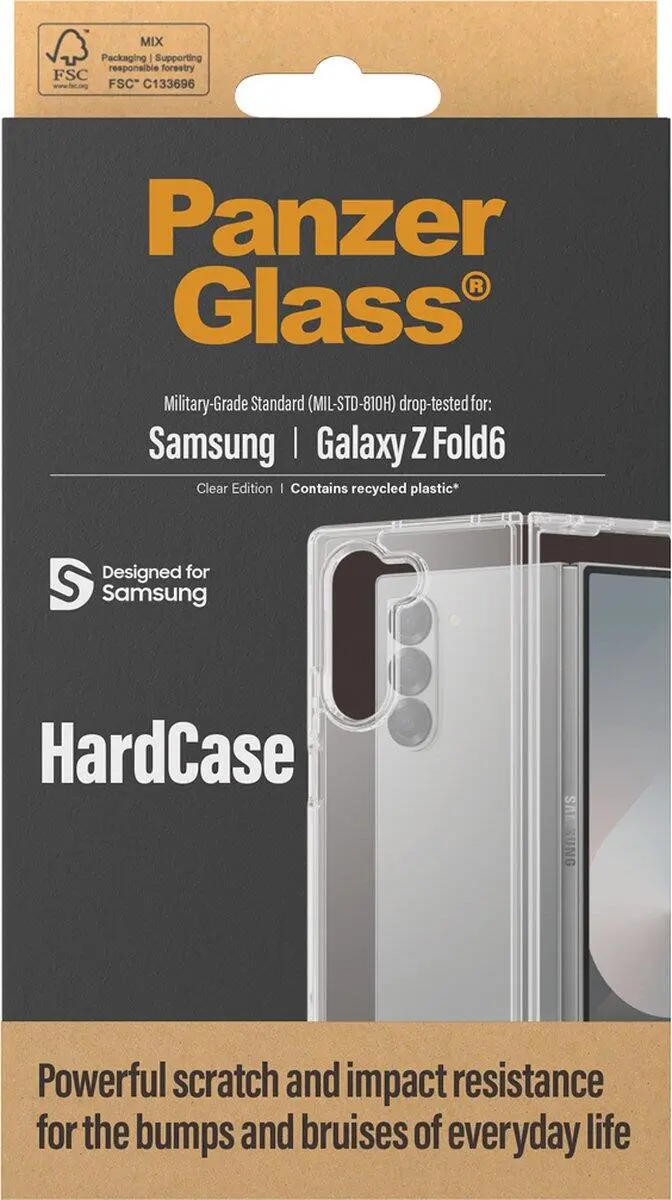 PanzerGlass HardCase Samsung Galaxy Z Fold 6 Hoesje Back Cover Transparant afbeelding 4