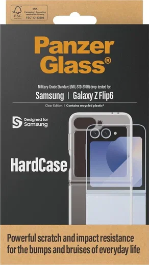 PanzerGlass HardCase Samsung Galaxy Z Flip 6 Hoesje Back Cover Transparant afbeelding 4