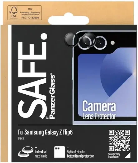 PanzerGlass SAFE Samsung Galaxy Z Flip 6 Camera Protector Zwart afbeelding 4
