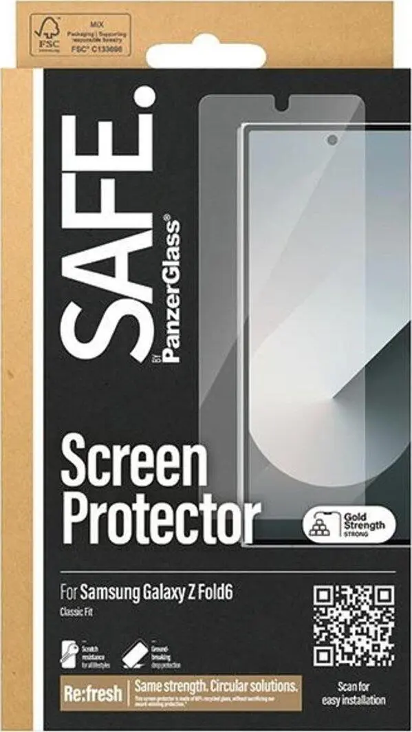 PanzerGlass SAFE Classic Fit Samsung Galaxy Z Fold 6 Screen Protector afbeelding 3