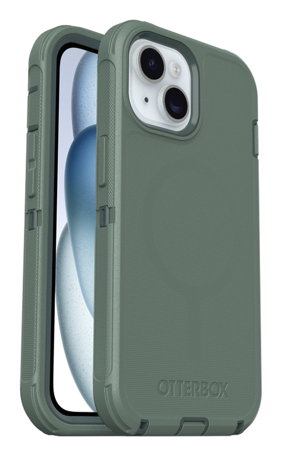 OtterBox Defender MagSafe Apple iPhone 17e / 16e / 15 / 14 / 13 Hoesje Groen afbeelding 1