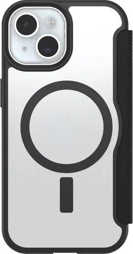 OtterBox React Folio Apple iPhone 15/14/13 Hoesje Book Case Zwart Transparant afbeelding 1