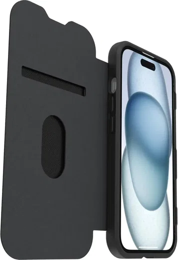 OtterBox React Folio Apple iPhone 15/14/13 Hoesje Book Case Zwart Transparant afbeelding 3