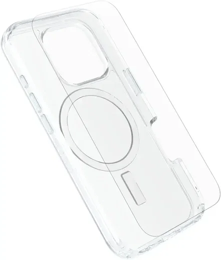 OtterBox Symmetry iPhone 16 Pro Hoesje MagSafe Transparant + Screen Protector afbeelding 1