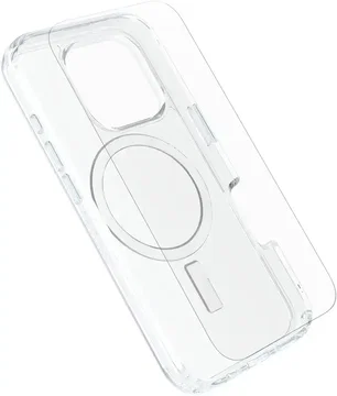 OtterBox Symmetry iPhone 16 Pro Hoesje MagSafe Transparant + Screen Protector