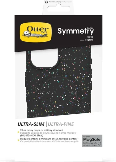 OtterBox Symmetry Core Apple iPhone 16 Hoesje MagSafe Back Cover Zwart afbeelding 5