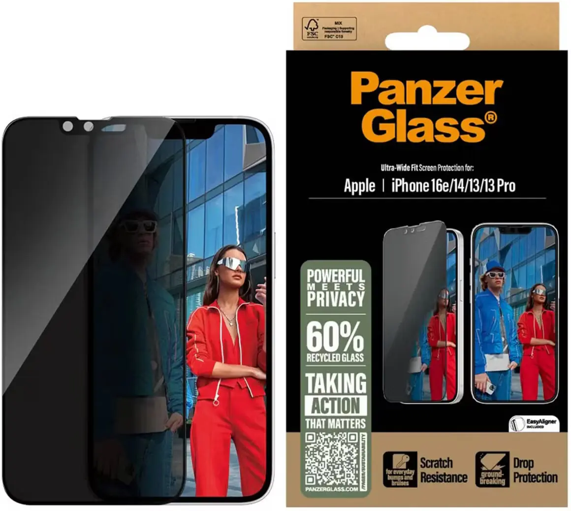PanzerGlass Ultra-Wide Apple iPhone 17e/16e/14/13/13 Pro Screen Protector afbeelding 4