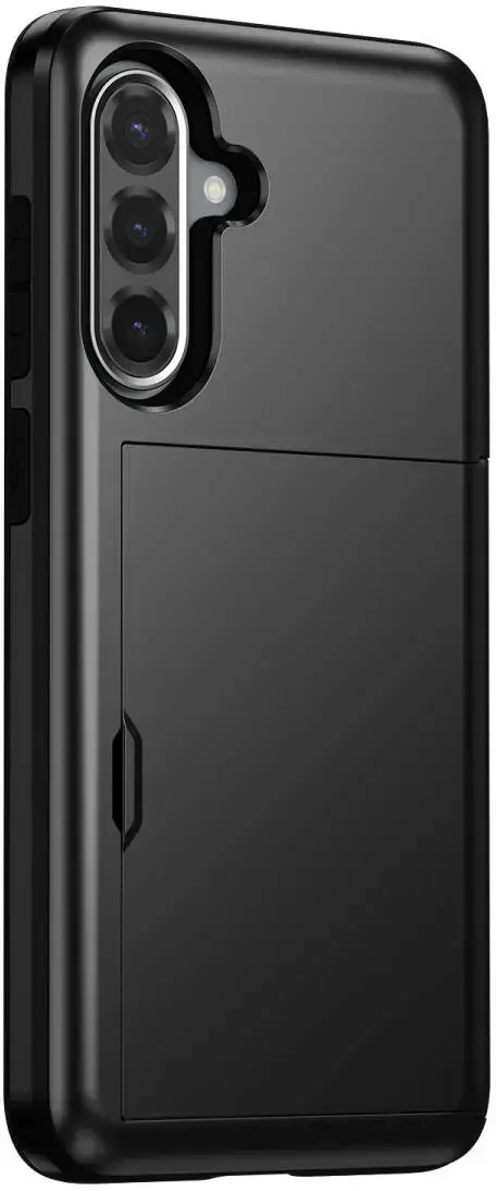 Samsung Galaxy A56 / A36 Hoesje met Slider Kaarthouder Back Cover Zwart afbeelding 12