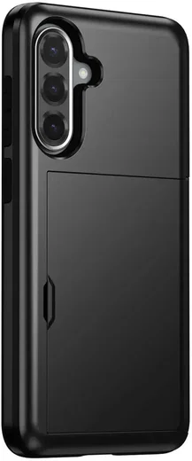Samsung Galaxy A56 / A36 Hoesje met Slider Kaarthouder Back Cover Zwart afbeelding 12
