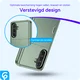 Samsung Galaxy A56 / A36 Hoesje met Slider Kaarthouder Back Cover Groen afbeelding 2