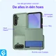 Samsung Galaxy A56 / A36 Hoesje met Slider Kaarthouder Back Cover Groen afbeelding 6