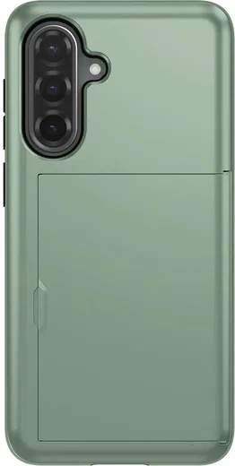 Samsung Galaxy A56 / A36 Hoesje met Slider Kaarthouder Back Cover Groen afbeelding 15