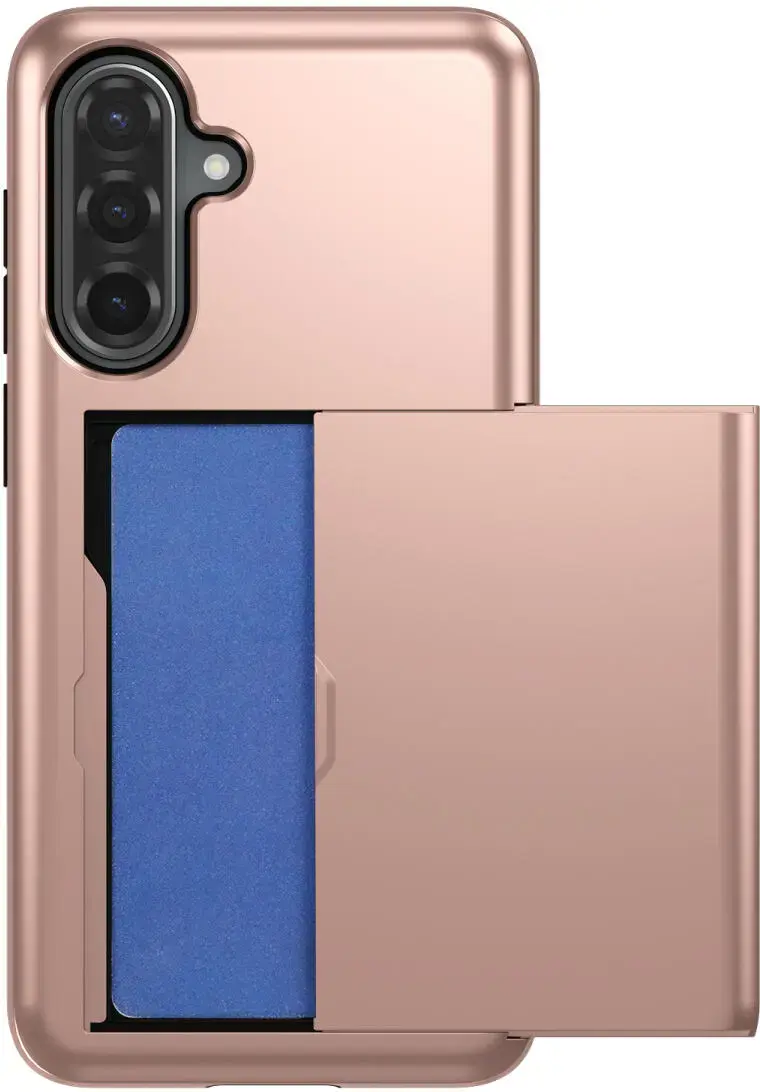 Samsung A56/ A36 hoesje met kaarthouder - Back Cover Pasjeshouder - Roze afbeelding 14