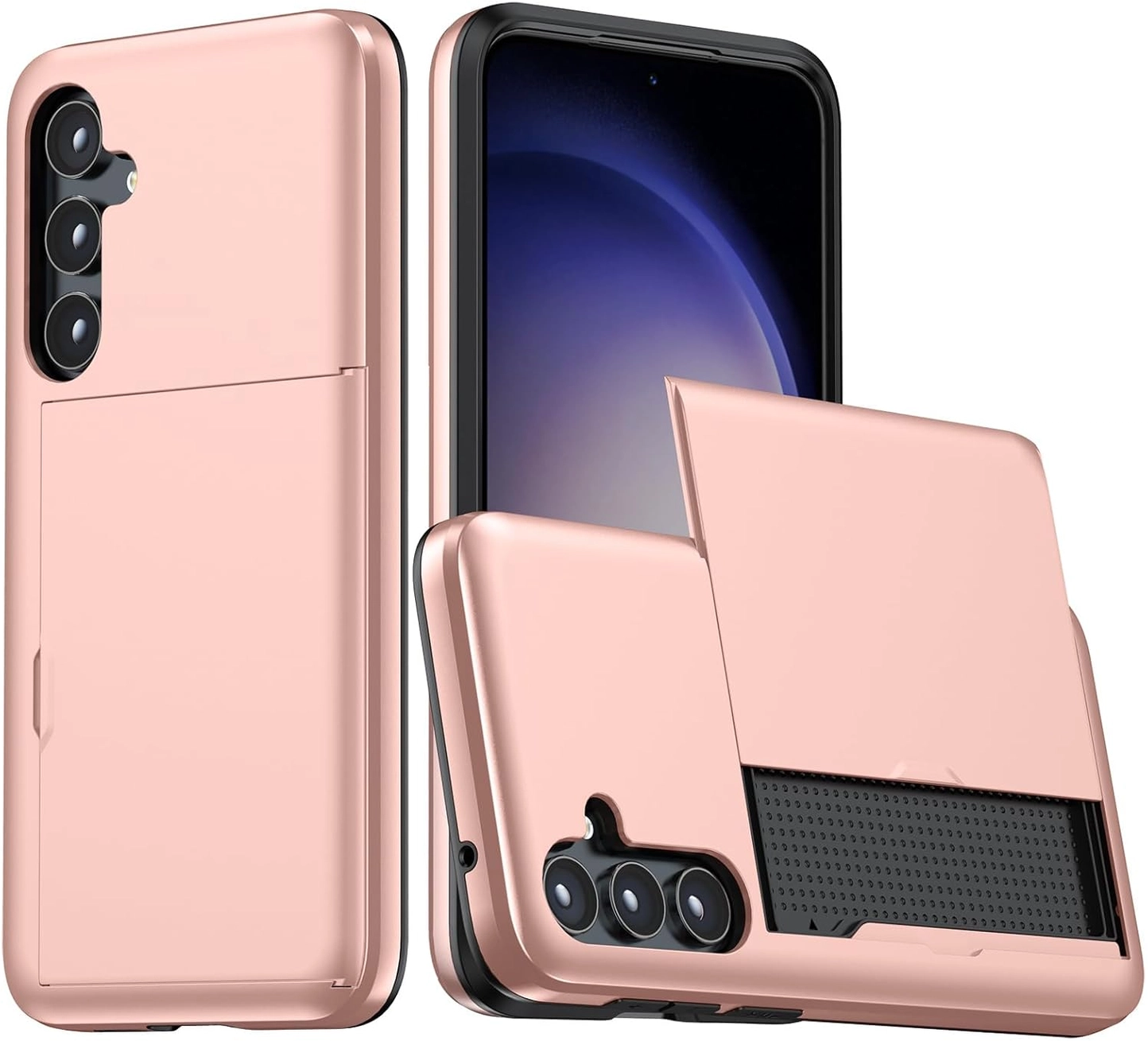 Samsung A56/ A36 hoesje met kaarthouder - Back Cover Pasjeshouder - Roze afbeelding 1