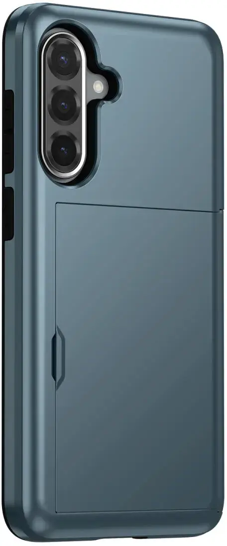 Samsung Galaxy A56 / A36 Hoesje met Slider Kaarthouder Back Cover Blauw afbeelding 12