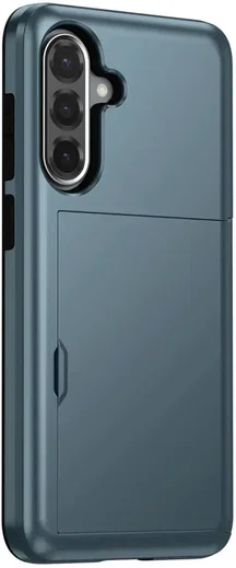 Samsung Galaxy A56 / A36 Hoesje met Slider Kaarthouder Back Cover Blauw afbeelding 12