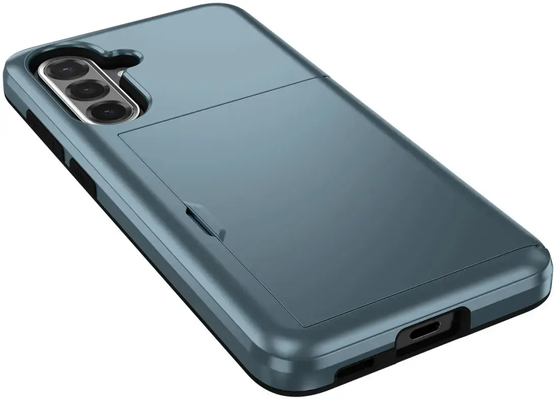 Samsung Galaxy A56 / A36 Hoesje met Slider Kaarthouder Back Cover Blauw afbeelding 18