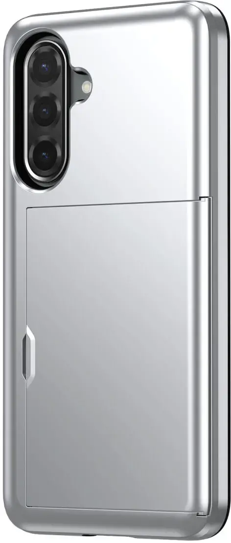 Samsung Galaxy A56 / A36 Hoesje met Slider Kaarthouder Back Cover Grijs afbeelding 11