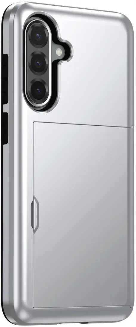 Samsung Galaxy A56 / A36 Hoesje met Slider Kaarthouder Back Cover Grijs afbeelding 15