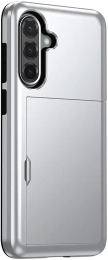 Samsung Galaxy A56 / A36 Hoesje met Slider Kaarthouder Back Cover Grijs afbeelding 15