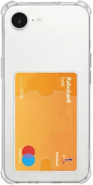 Apple iPhone 17e / 16e Hoesje Dun TPU met Pasjeshouder Back Cover Transparant